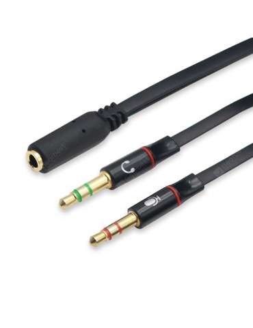 3.5mm Female to Double Males Couples Audio Cable Headphone Earphone Splitter Adapter Line