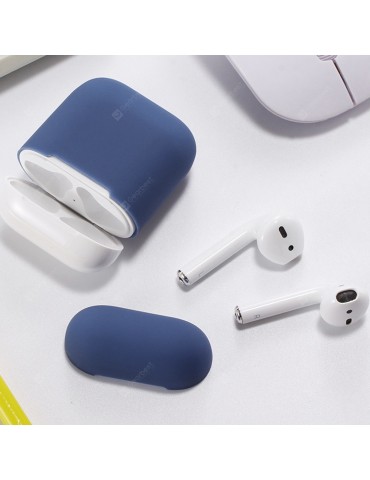 Ultra-thin Liquid Silicone Earphone Cover Case for Airpods 1 / 2 Replacement Accessories