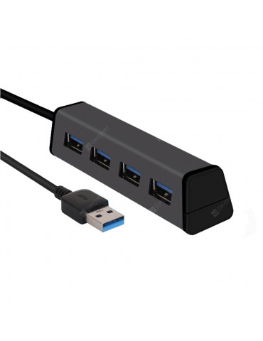 Aluminum Alloy 4 Ports USB3.0 HUB High Speed Data Transfer with Bracket