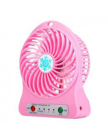 Mini USB Charging Fan Student Office Portable Mute with 18650 Battery