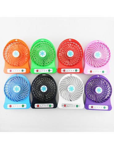 Mini USB Charging Fan Student Office Portable Mute with 18650 Battery