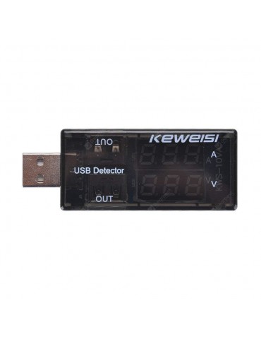 USB Detector Current Voltage 3V-9V Tester Double USB Row Shows