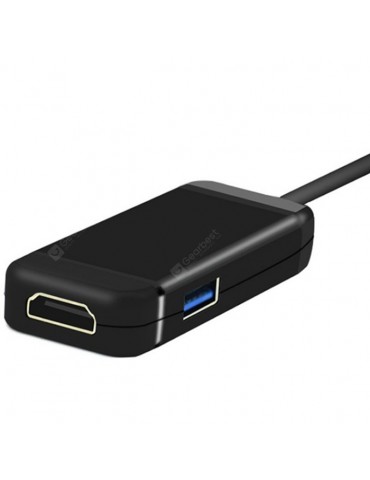 USB Type-C to HDMI Converter Adapter with 1 USB 3.0 Port