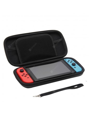 Protective Hard Portable Travel Bag Shell Pouch +Tempered Glass Screen Protector  for Nintendo Switch