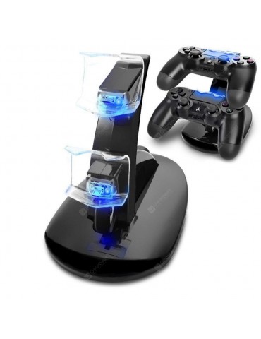 USB Dual Charger Charging Station Stand for PS4 / PS4 Pro /PS4 Slim