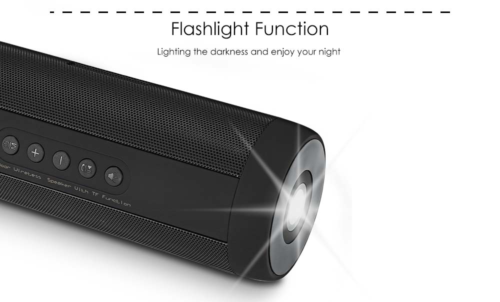 T2 Bluetooth Speaker Outdoor Waterproof Wireless Mini with FM Function- Red