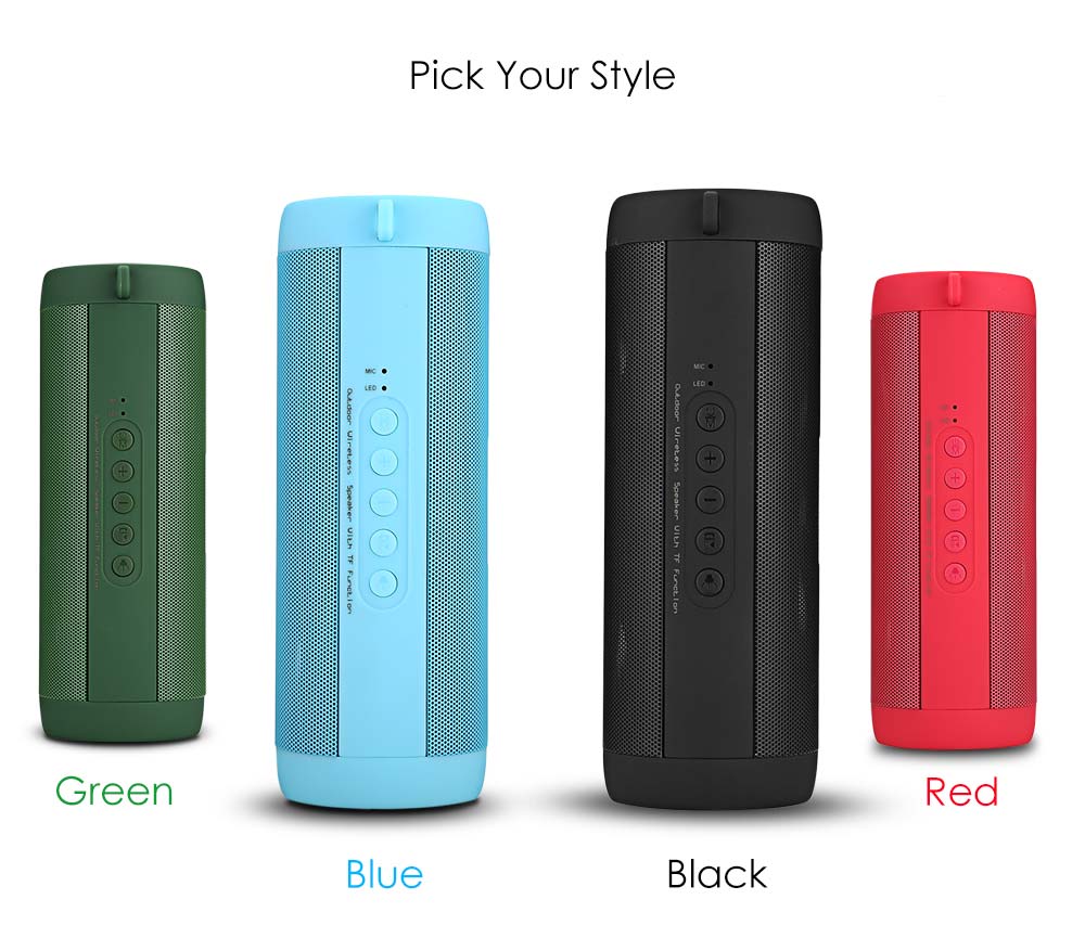T2 Bluetooth Speaker Outdoor Waterproof Wireless Mini with FM Function- Red T2 Bluetooth Speaker Outdoor Waterproof Wireless Mini with FM Function- Red