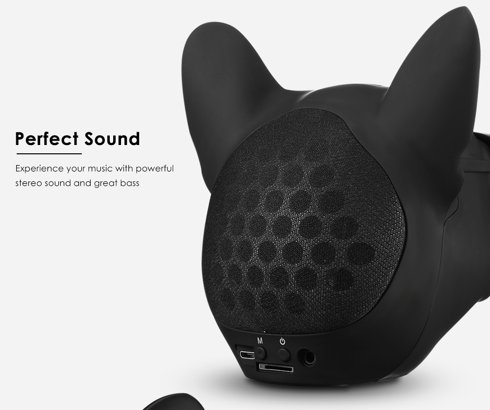 Bulldog Bluetooth Speaker Portable Wireless Player Support TF Card AUX- Black Bulldog Bluetooth Speaker Portable Wireless Player Support TF Card AUX- Black