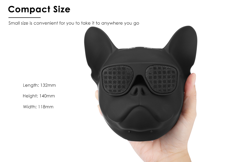 Bulldog Bluetooth Speaker Portable Wireless Player Support TF Card AUX- Black Bulldog Bluetooth Speaker Portable Wireless Player Support TF Card AUX- Black