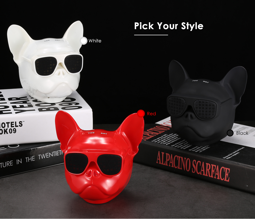 Bulldog Bluetooth Speaker Portable Wireless Player Support TF Card AUX- Black Bulldog Bluetooth Speaker Portable Wireless Player Support TF Card AUX- Black