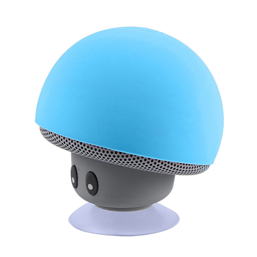 Mini Bluetooth Speaker Wireless Waterproof Loudspeaker Bluetooth Mushroom Portable Speakers Heavy Bass Stereo Music With- Pink