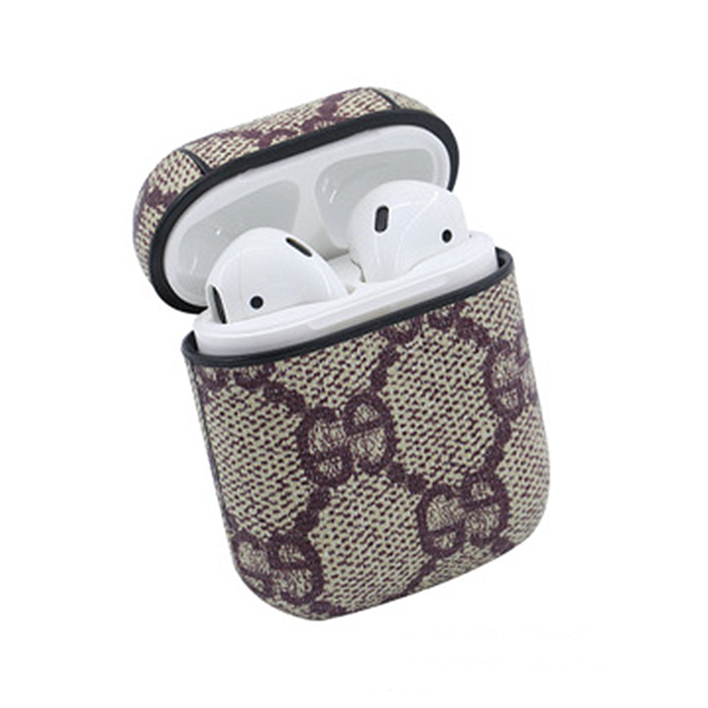 Earphone Accessories PC Leather Case For Airpods Protective Headset
