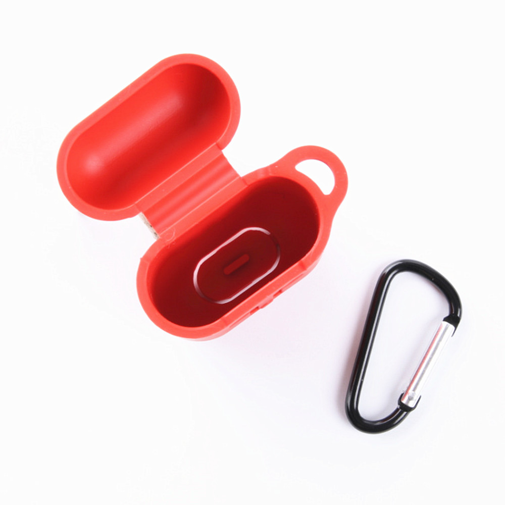 Silicone Earphone Protection Cover with Hook for Airpods - Pink