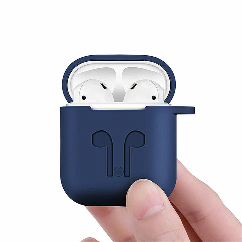 Silicone Earphone Protection Cover with Hook for Airpods - Pink Silicone Earphone Protection Cover with Hook for Airpods - Pink