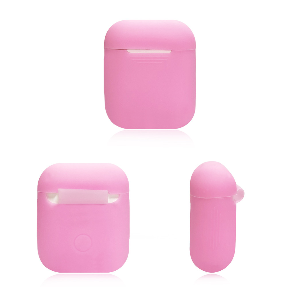 Soft Silicone Ultra Thin Cover Shockproof Holder for AirPods - White