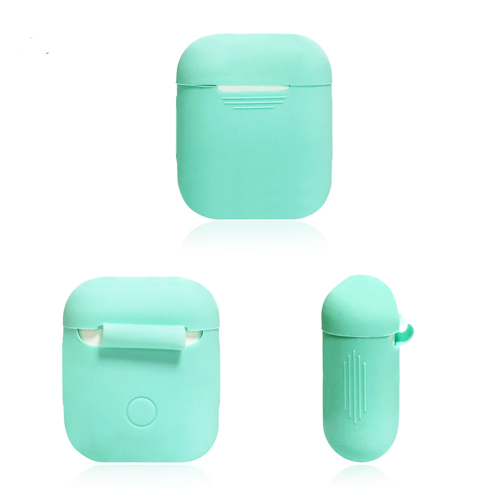 Soft Silicone Ultra Thin Cover Shockproof Holder for AirPods - White