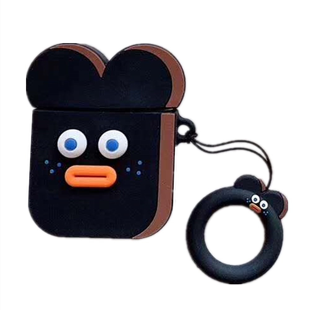 Universal Cartoon Protective Cover for AirPods - Black Universal Cartoon Protective Cover for AirPods - Black