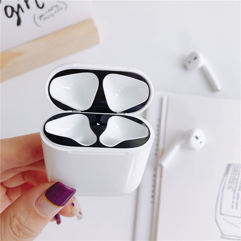 Dust-Proof Super Thin Protector Earphone Cover Sticker for AirPods