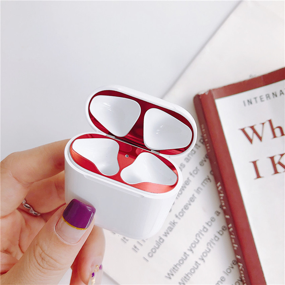 Dust-Proof Super Thin Protector Earphone Cover Sticker for AirPods