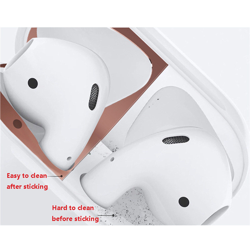 Dust-Proof Super Thin Protector Earphone Cover Sticker for AirPods