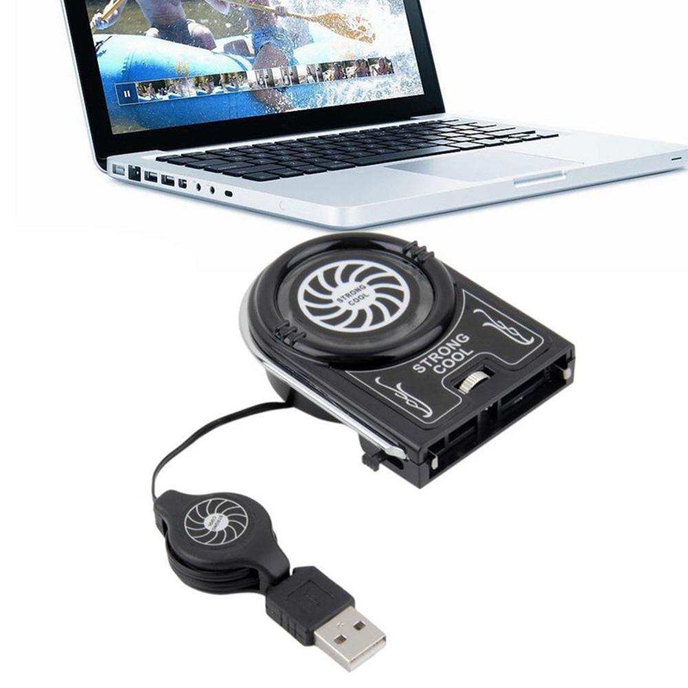 YB - 738 Mini USB CPU Cooling Fan- Black
