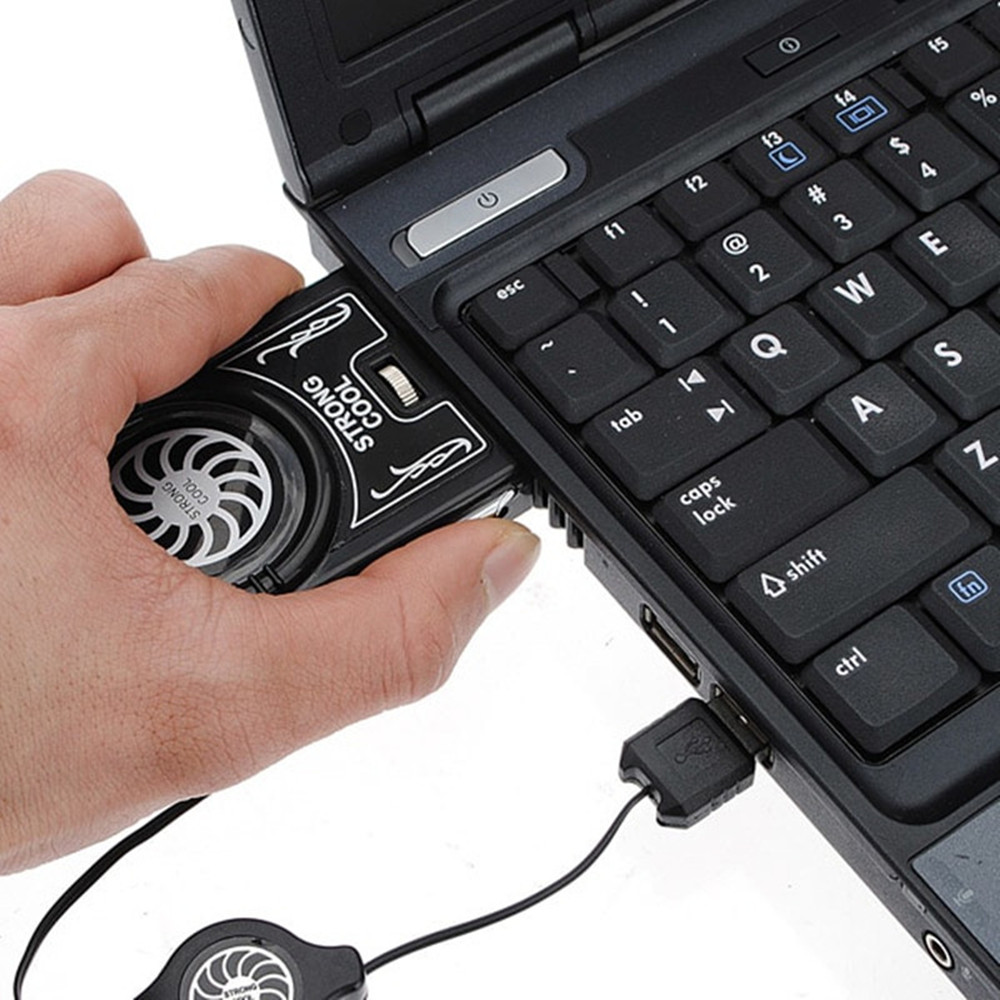 YB - 738 Mini USB CPU Cooling Fan- Black