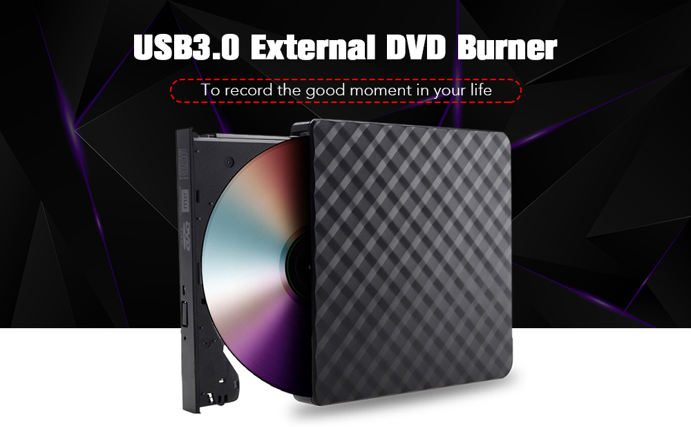 CB31005 USB 3.0 External ODD / HDD Device DVD Burner- Black