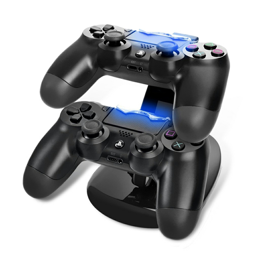 USB Dual Charger Charging Station Stand for PS4 / PS4 Pro /PS4 Slim