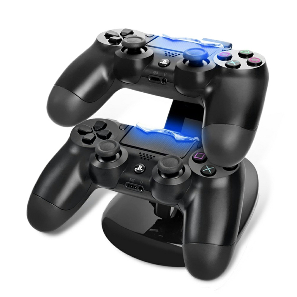 USB Dual Charger Charging Station Stand for PS4 / PS4 Pro /PS4 Slim USB Dual Charger Charging Station Stand for PS4 / PS4 Pro /PS4 Slim