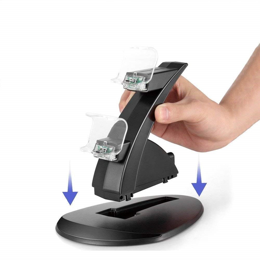 USB Dual Charger Charging Station Stand for PS4 / PS4 Pro /PS4 Slim USB Dual Charger Charging Station Stand for PS4 / PS4 Pro /PS4 Slim