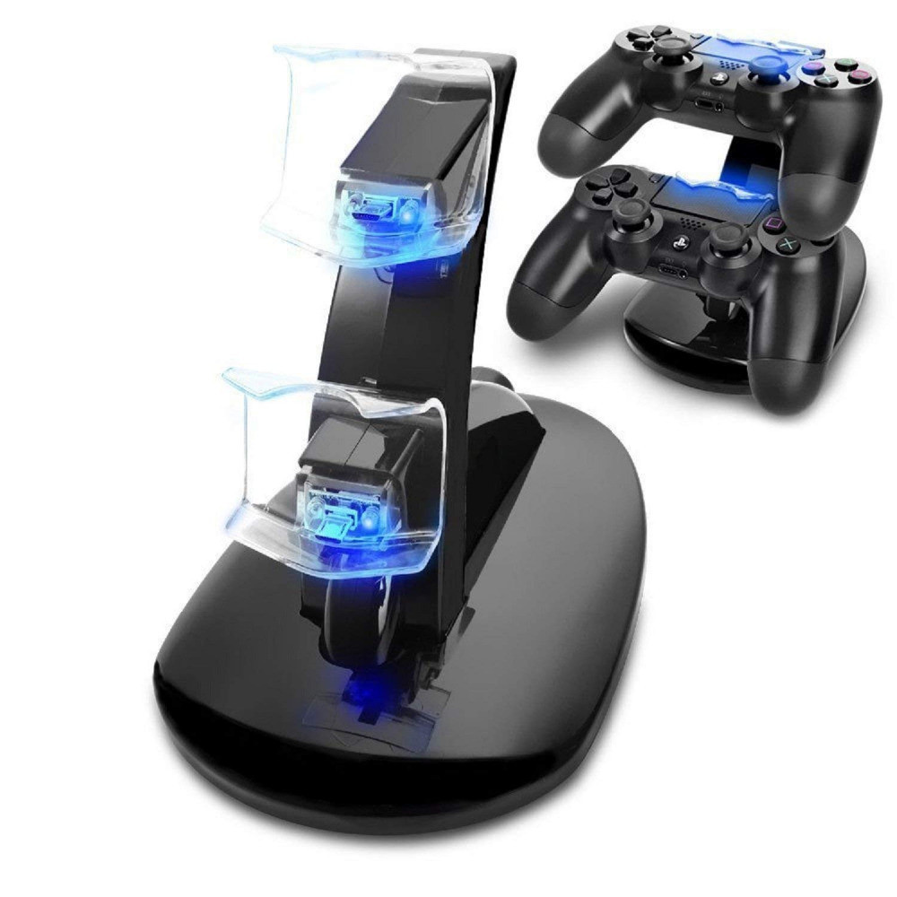 USB Dual Charger Charging Station Stand for PS4 / PS4 Pro /PS4 Slim