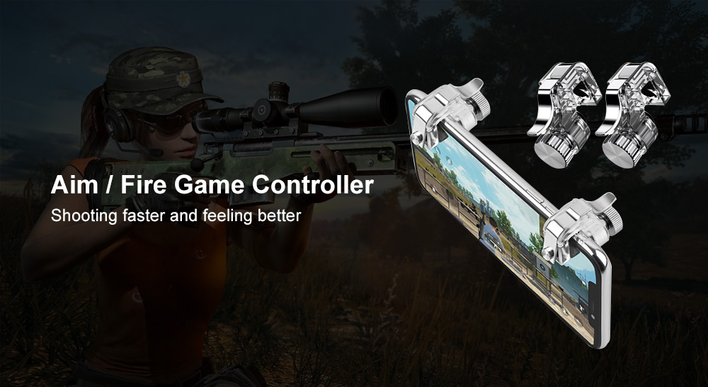 L1R1 Shoot Aim Tire Trigger Controller Button for Mobile Phone Game 2pcs L1R1 Shoot Aim Tire Trigger Controller Button for Mobile Phone Game 2pcs