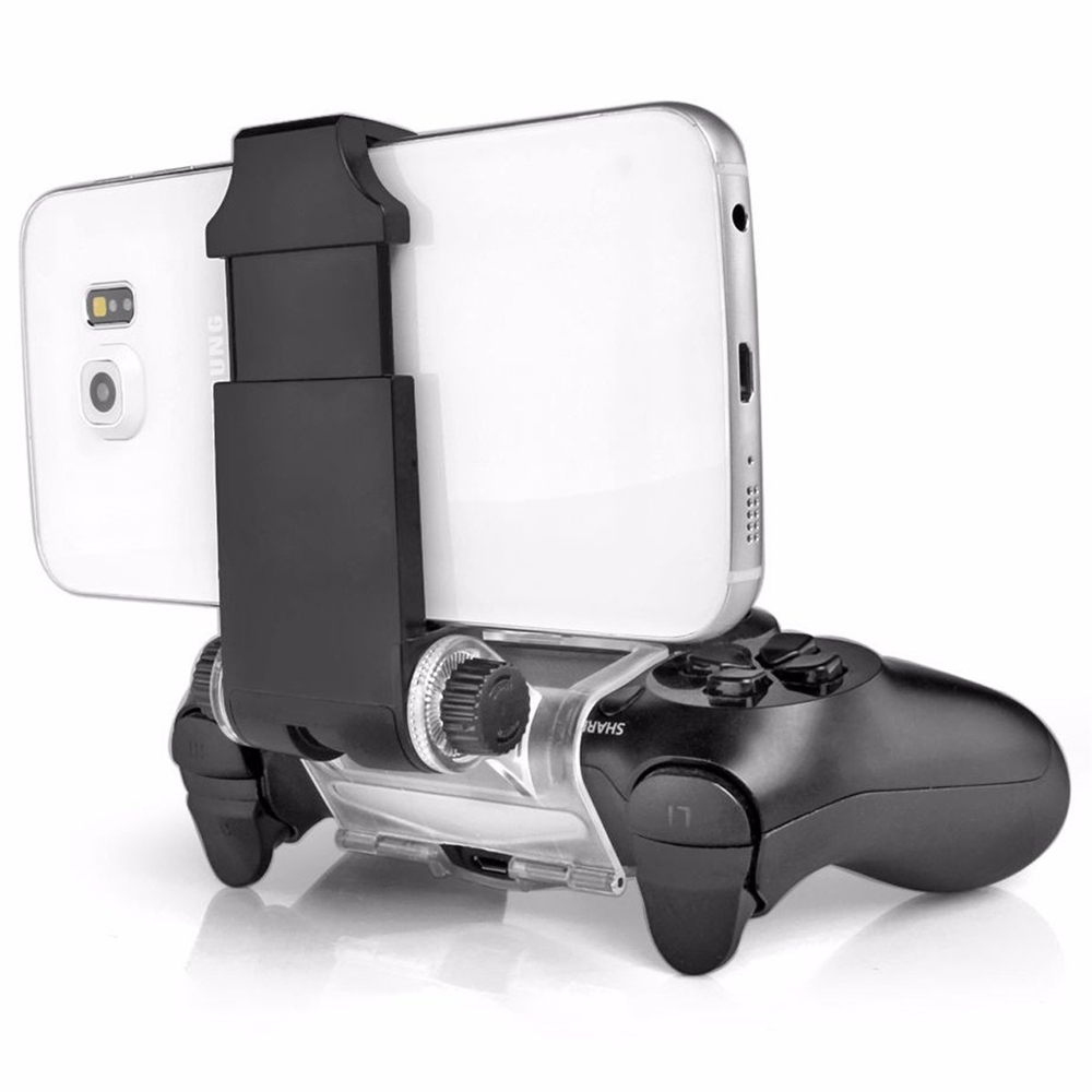 New Phone Clamp Mount Bracket Holder for Playstation 4 PS4 Controller Gamepad - Black New Phone Clamp Mount Bracket Holder for Playstation 4 PS4 Controller Gamepad - Black
