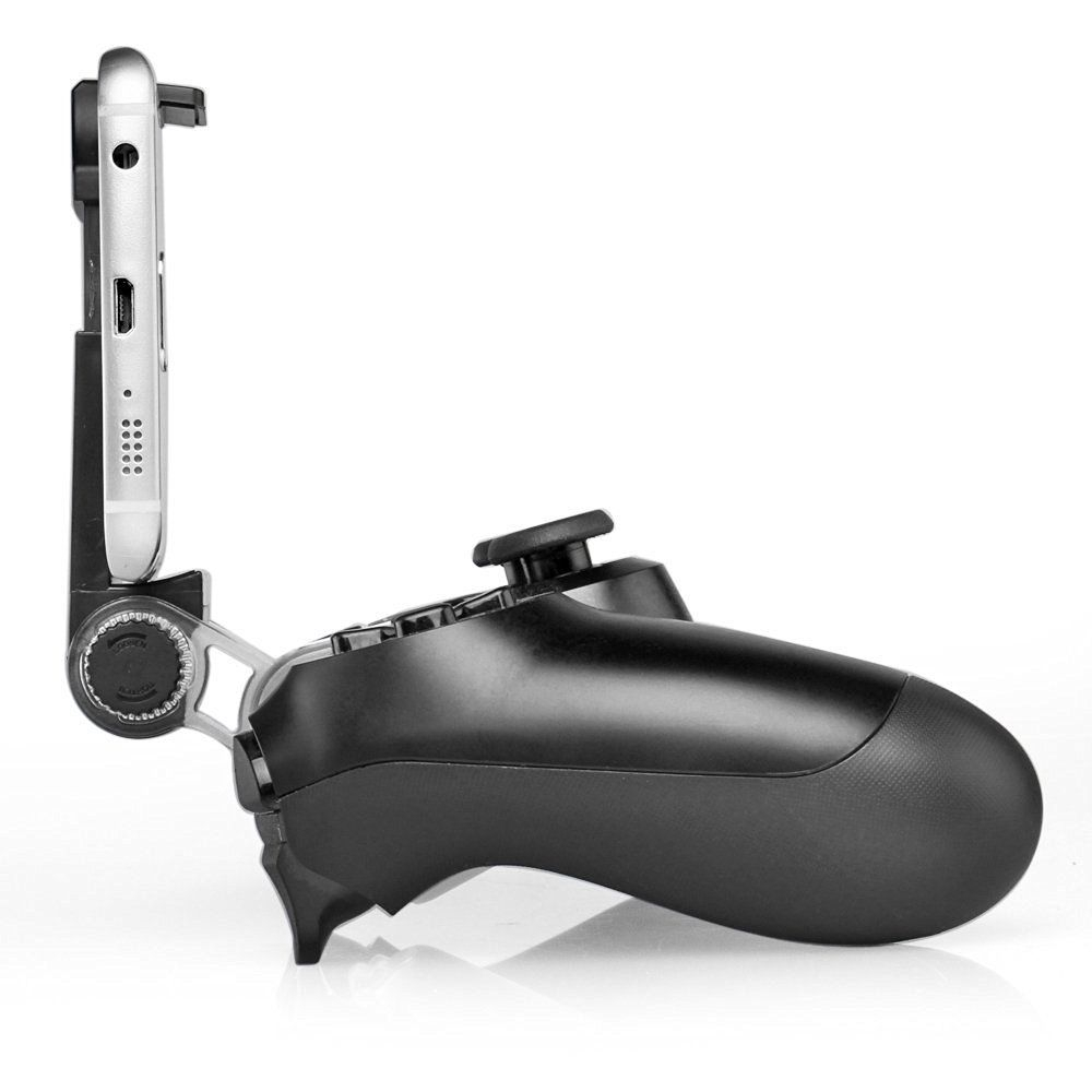 New Phone Clamp Mount Bracket Holder for Playstation 4 PS4 Controller Gamepad - Black New Phone Clamp Mount Bracket Holder for Playstation 4 PS4 Controller Gamepad - Black